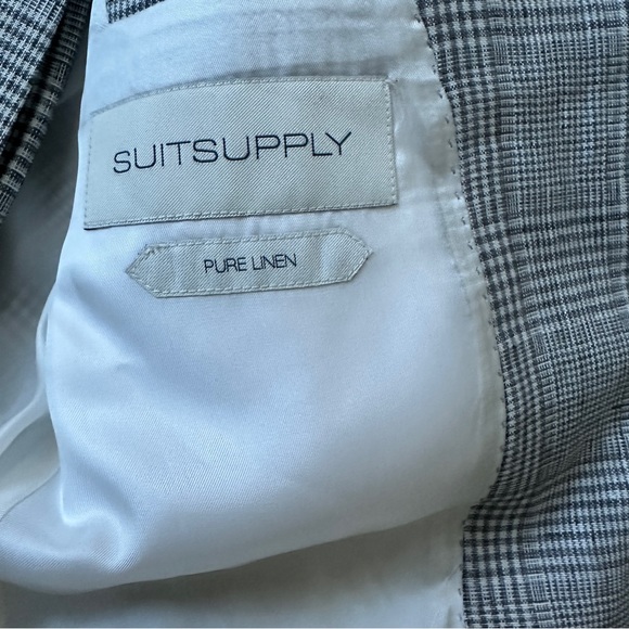 Pure Line Checked Grey Lazio Suit | Suit Supply - Picture 5 of 13